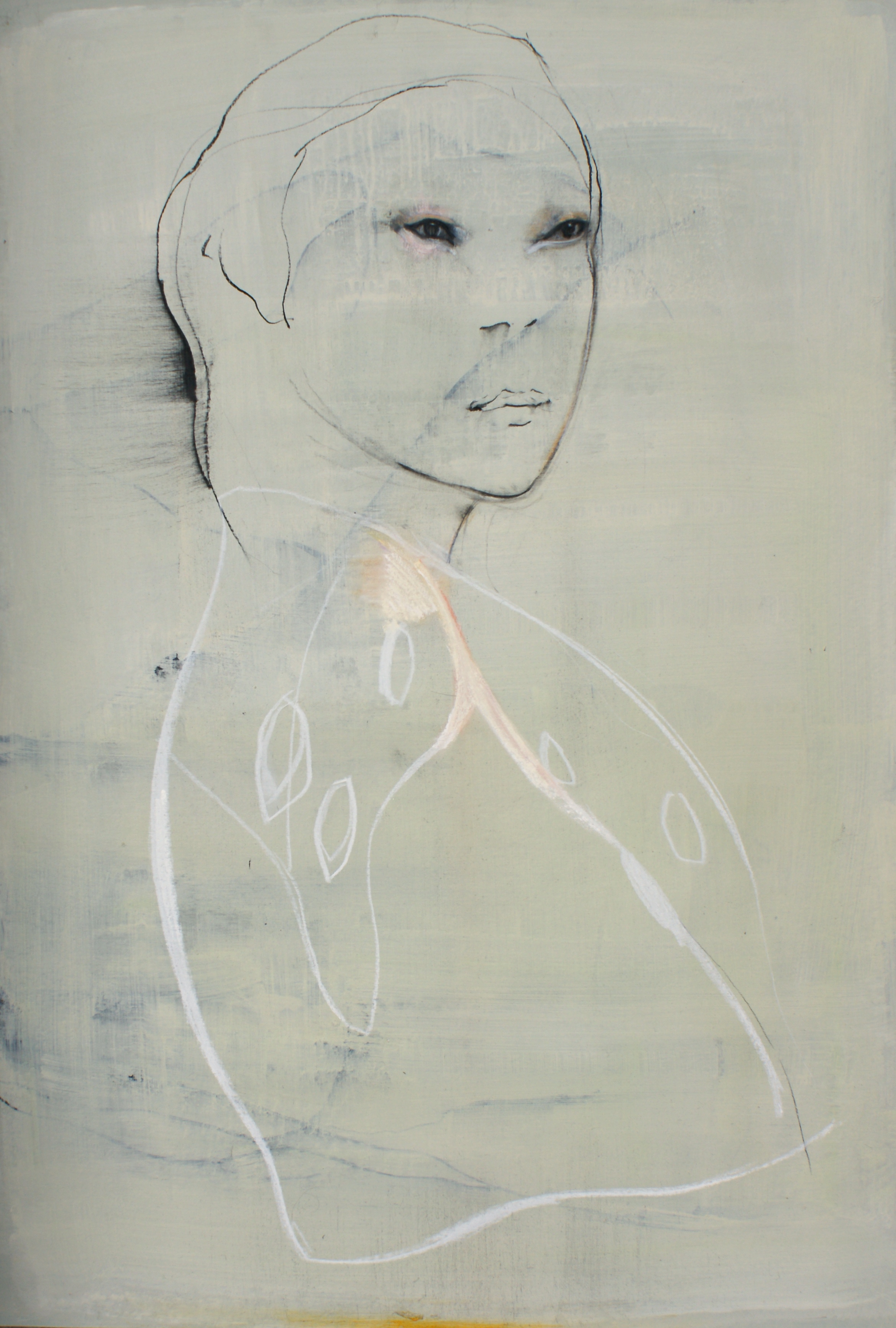 White rope, 70 x 100 cm